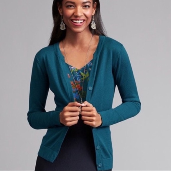CAbi Sweaters - NWT CAbi Ever Cardigan Fall 2017 Moroccan Blue M
